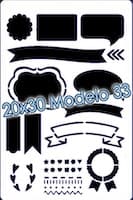 - Stencil 20x30cm Modelo 033 -